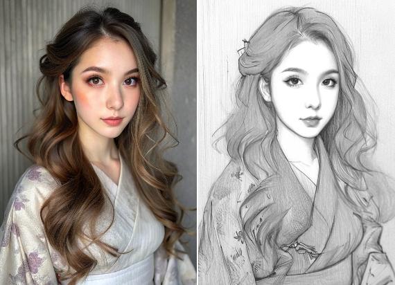 Из фото в рисунок