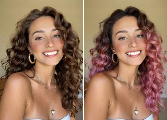 Редактор цвета волос