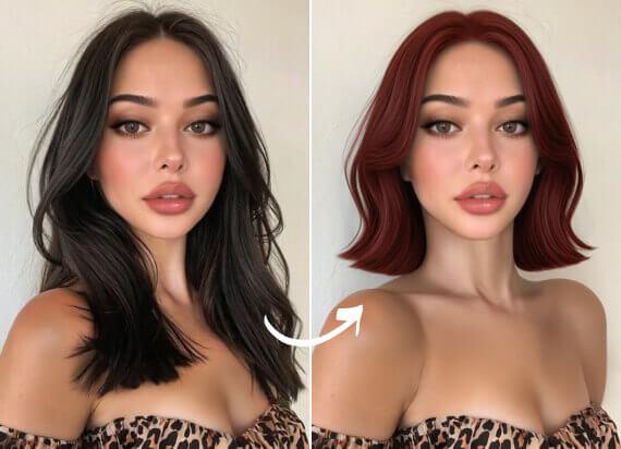 ИИ-инструмент для смены прически