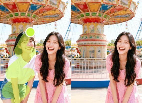 Убрать людей с фото