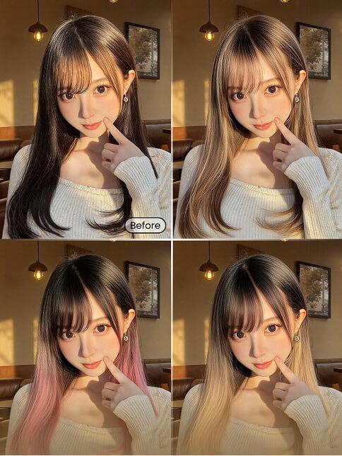 Changeur de couleur de cheveux