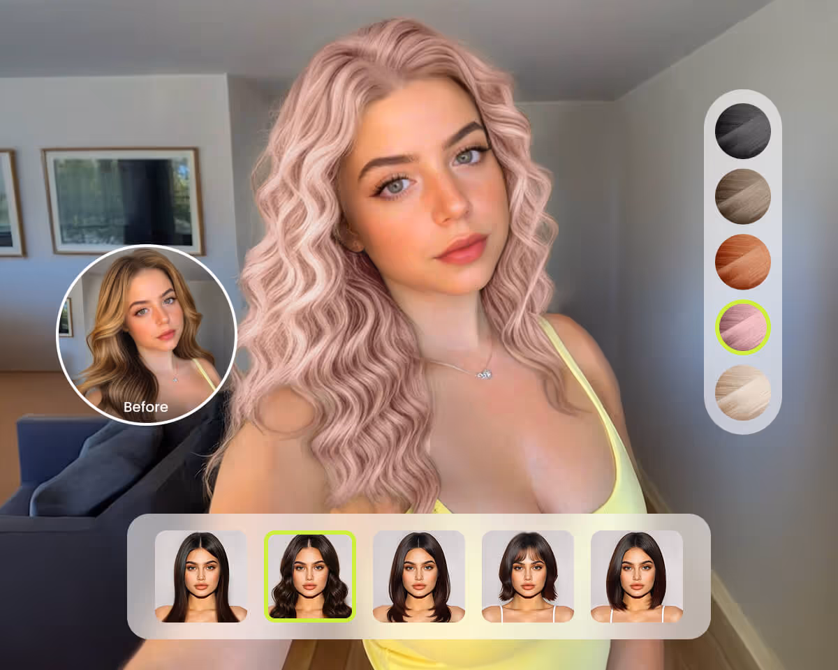 PhotoCat AI Hairstyle Changer