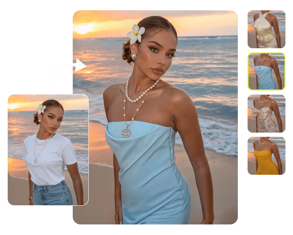 Thay quần áo với PhotoCat AI