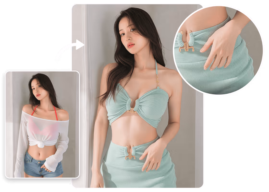 Thay quần áo với PhotoCat AI