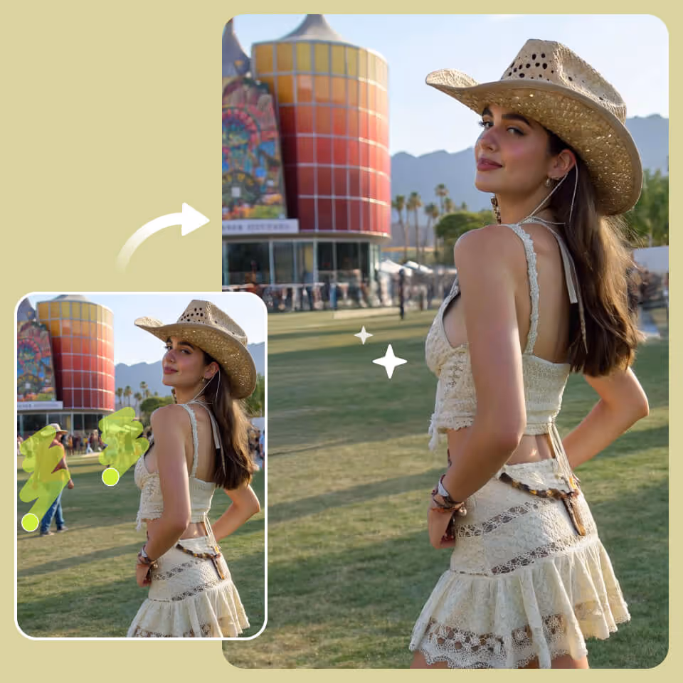 Xóa vật thể với PhotoCat AI