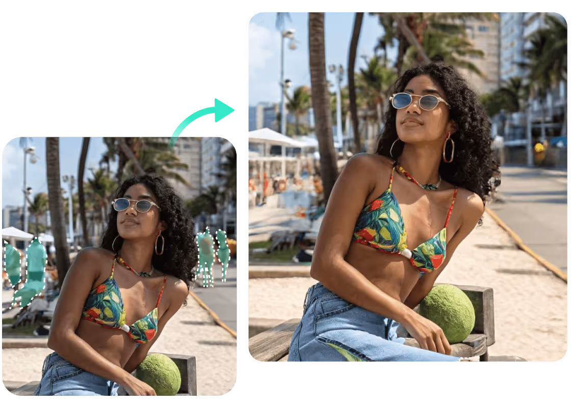 Xóa vật thể với PhotoCat AI